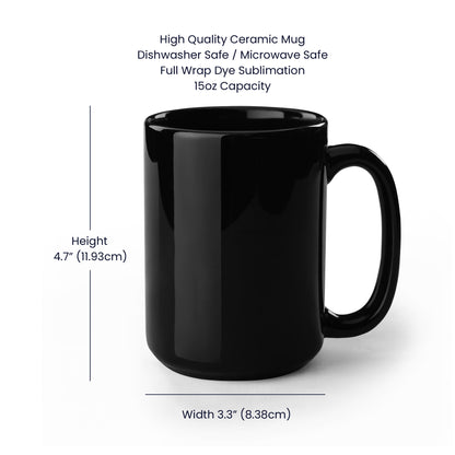 Grateful with Fall Border - Two-sided Print White Mug 15oz
