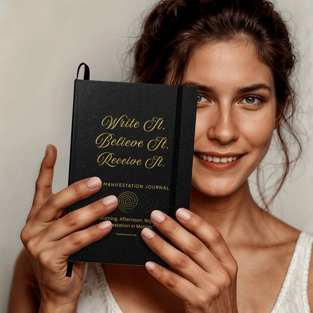 Write It. Believe It. Receive It. Morning, Afternoon, Night. Manifestation in Motion. Ambassador Bound Journal