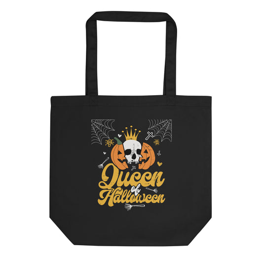 Queen of Halloween Graphic Econscious EC8000 Eco Friendly Tote Bag 16" x 14 1/2" x 5" Holds 30lbs