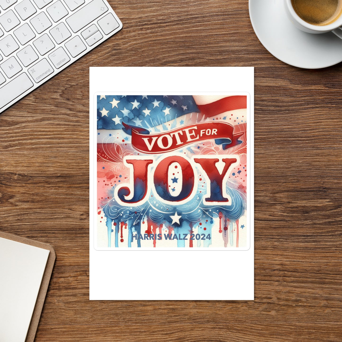 Vote for Joy Harris Walz 2024 Sticker sheet