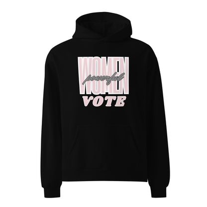 Powerful Women Vote Voting in November Unisex Oversized Hoodie