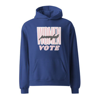 Powerful Women Vote Voting in November Unisex Oversized Hoodie