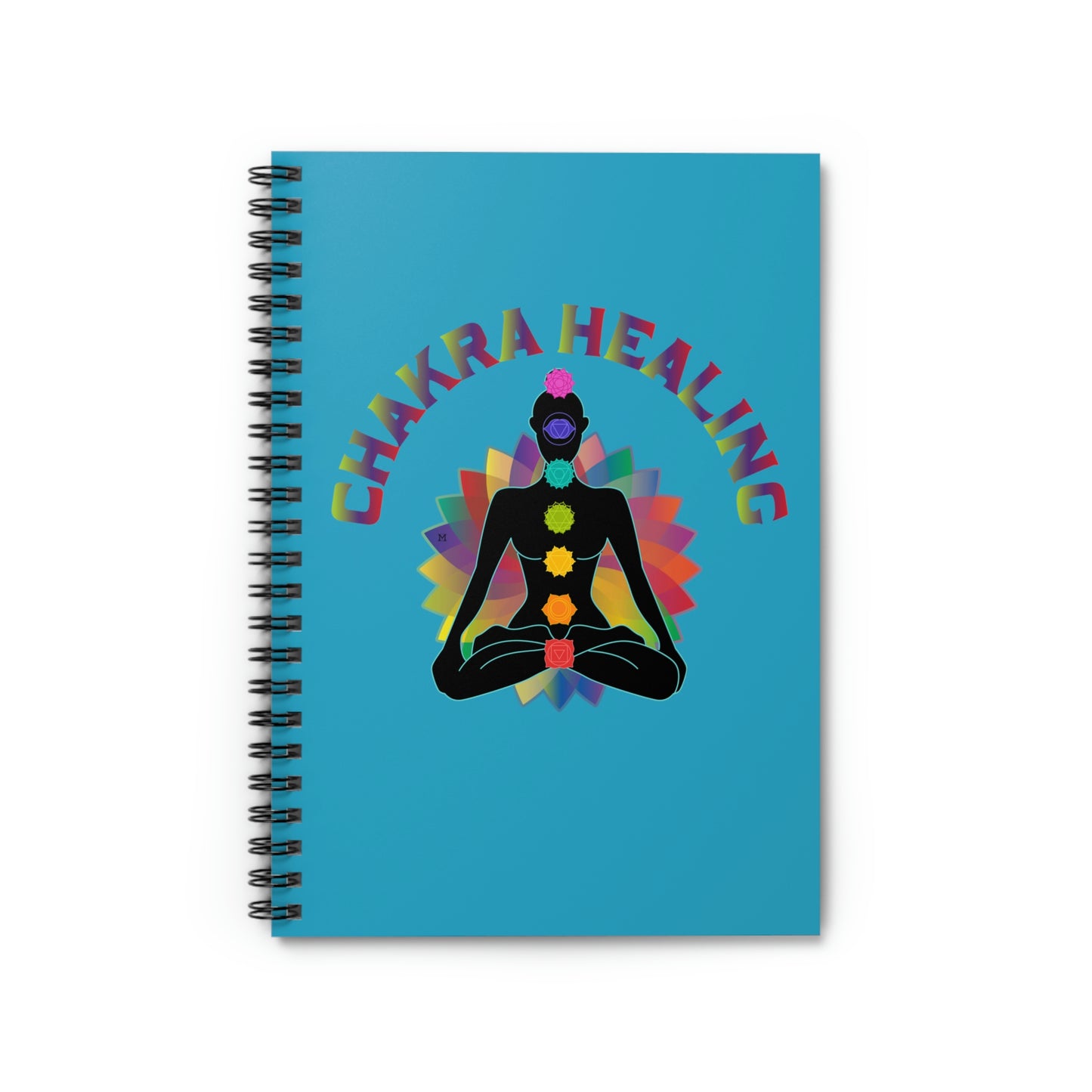 Journal - Chakra Healing Design - Spiral Notebook by Premium Chakra - Ruled Lines