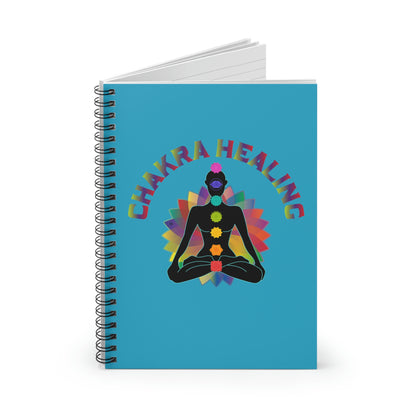 Journal - Chakra Healing Design - Spiral Notebook by Premium Chakra - Ruled Lines