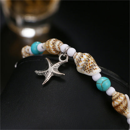 Shell Beads Starfish Anklets for Women - Beachy Anklet in Various Design Choices