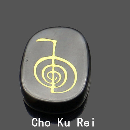four reiki symbol engraved stones chokurei seihiki honshazeshonen daikomyo  (power, emotion, distance, higher level or master)