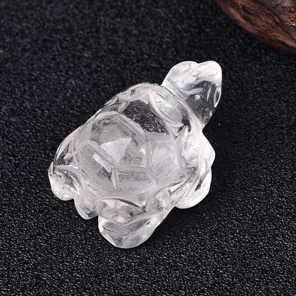 Natural Crystal Rose Quartz Tortoise Amethyst Opal Animals Healing Stone Home Decor  (1Pc)