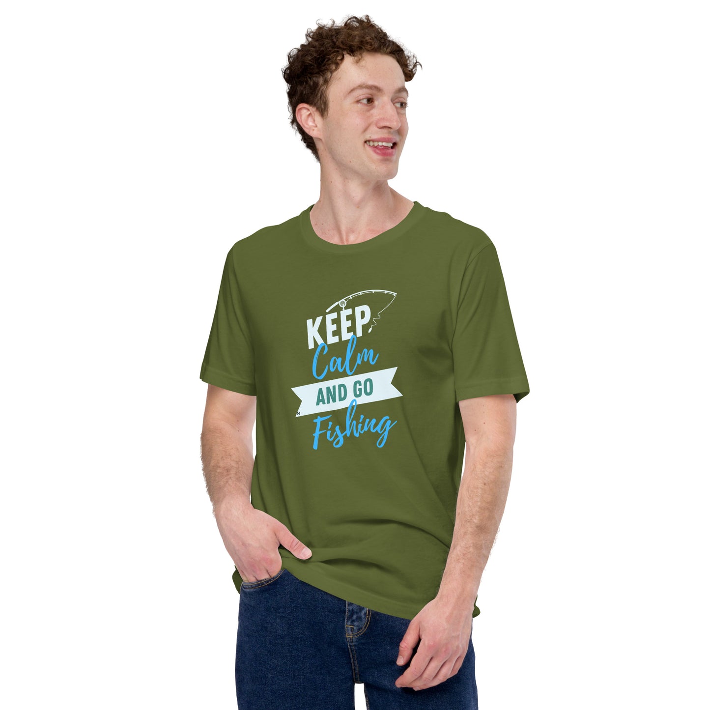 Keep Calm and Go Fishing MII Unisex t-shirt